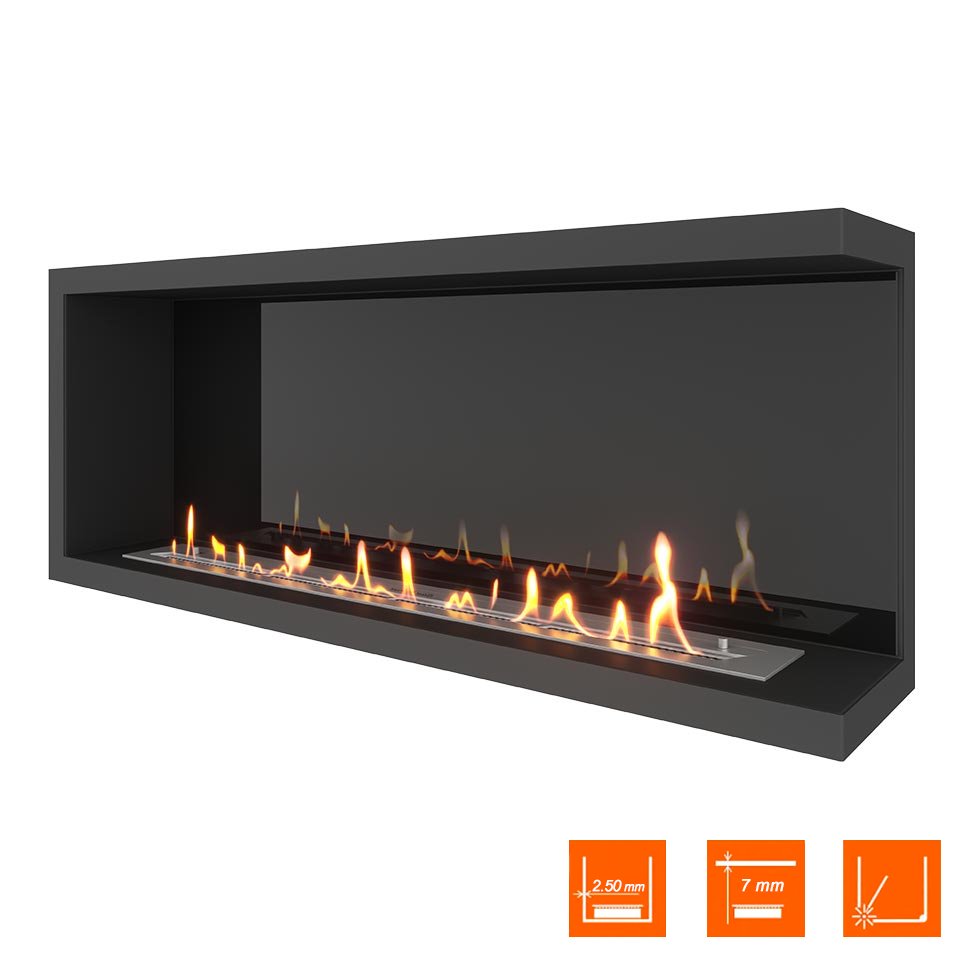 Биокамин угловой SteelHeat Leader 1200 правый 