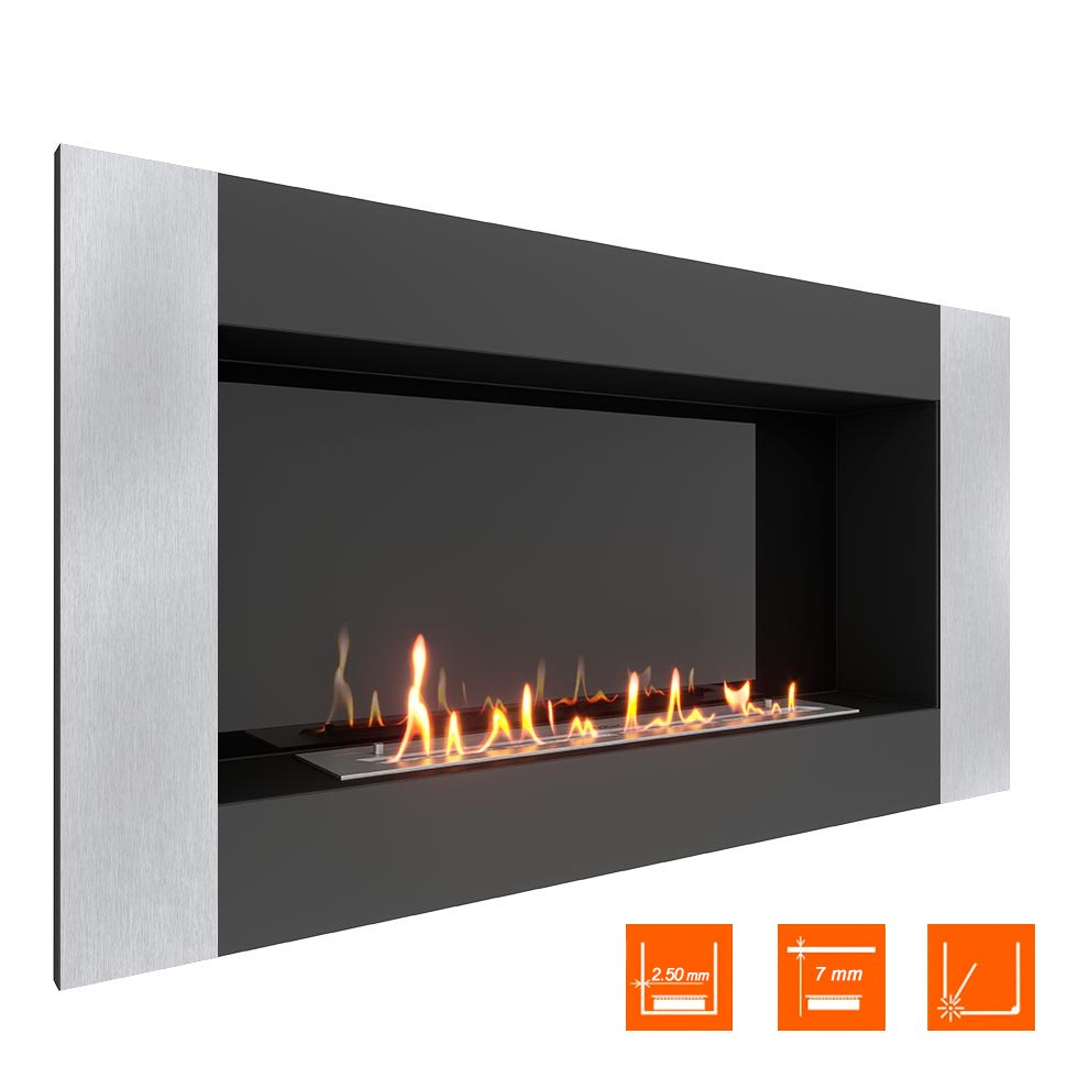 Биокамин встраиваемый SteelHeat GRAND-V 1200 