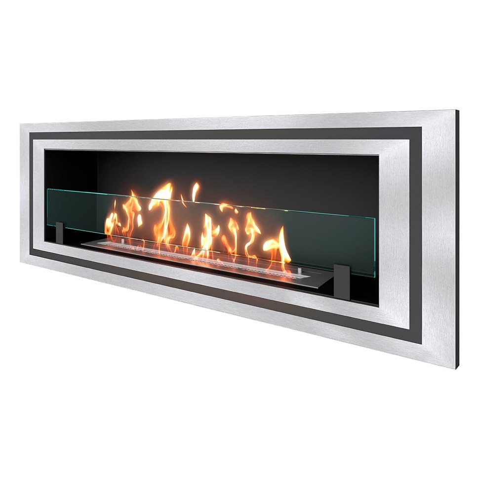 Биокамин встраиваемый SteelHeat LONG-D 1200 Small 