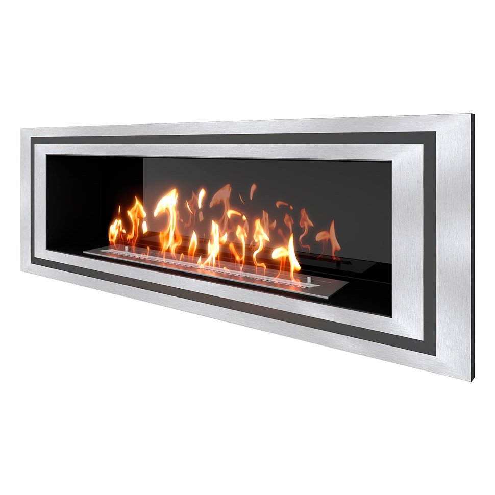 Биокамин встраиваемый SteelHeat LONG-D 1200 Small 