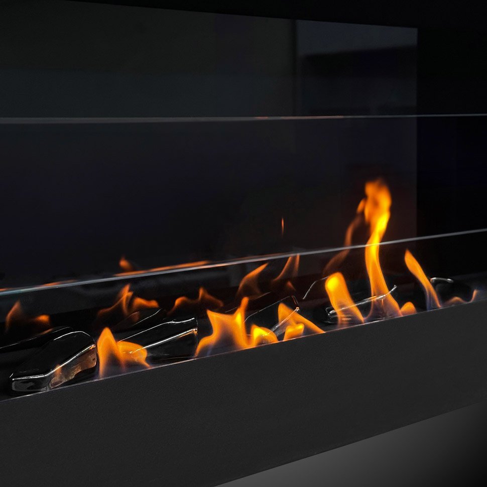 Декоративные керамические камни, 5 шт, граненые черные 