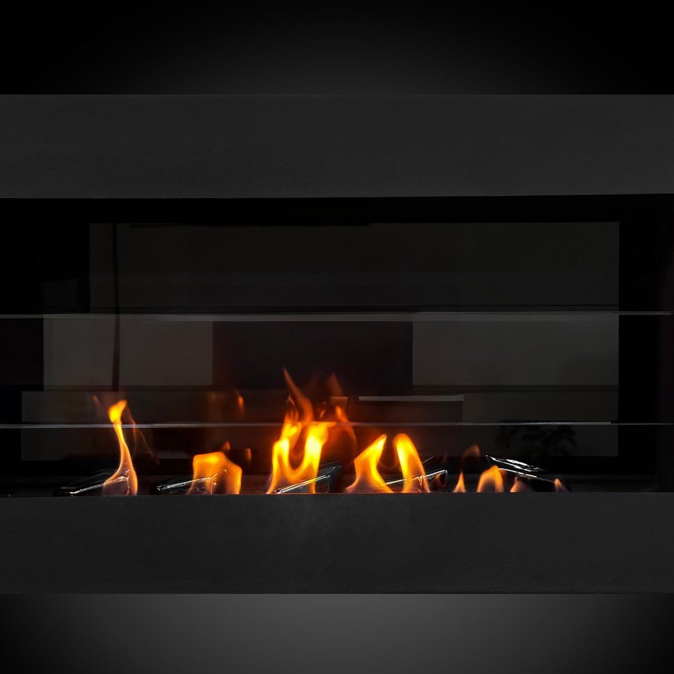 Декоративные керамические камни, 5 шт, граненые черные 