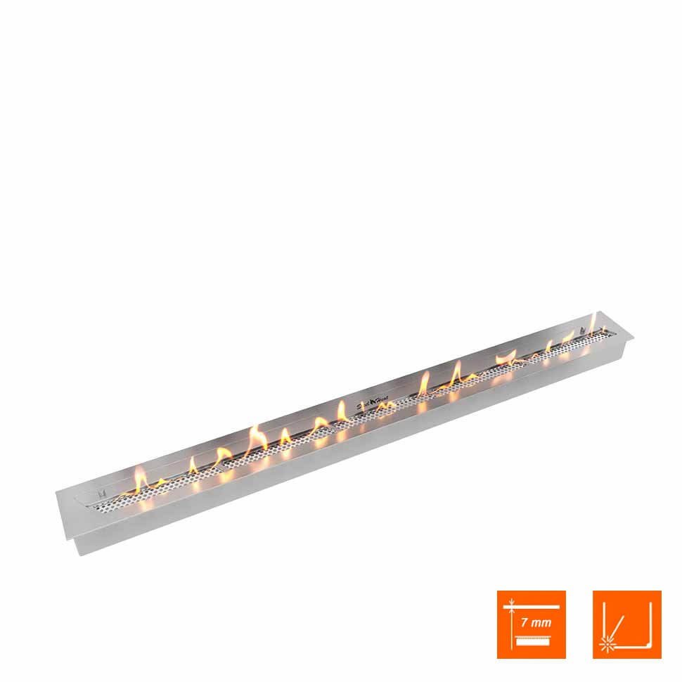 Биокамин встраиваемый SteelHeat ONE 1700 с рамкой цвет бронза 