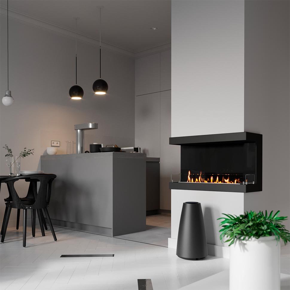 Биокамин фронтальный SteelHeat ONE 900 