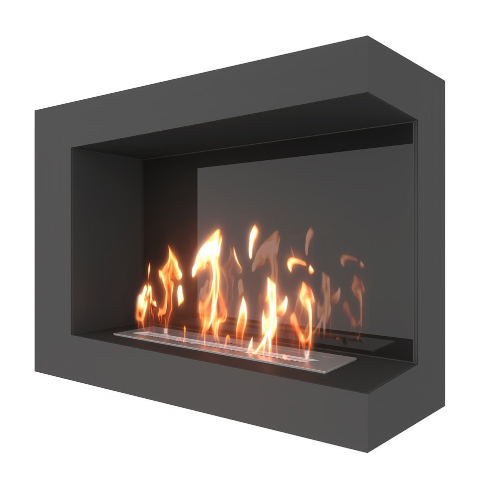 Биокамин угловой SteelHeat GRAND 800 правый 