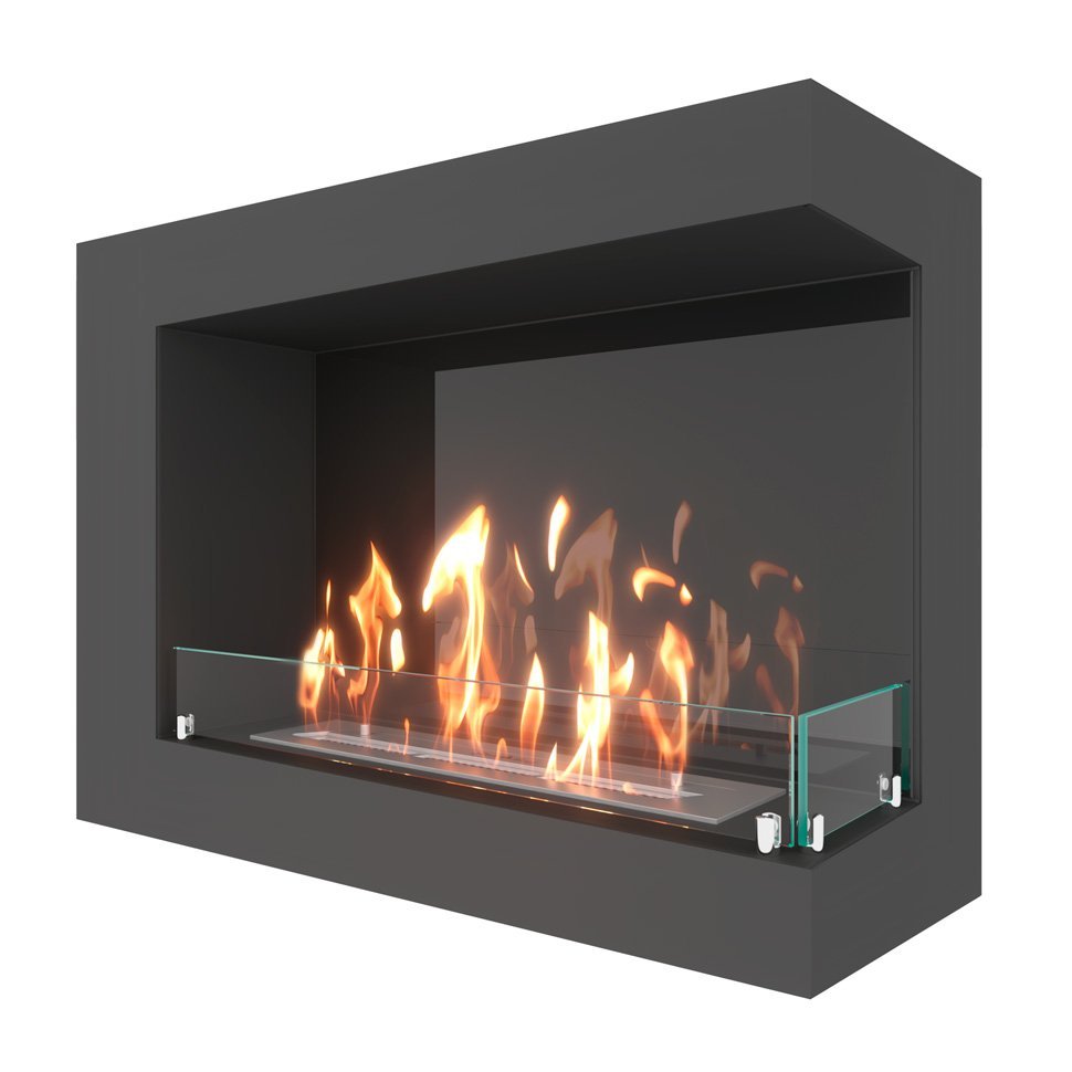 Биокамин угловой SteelHeat GRAND 800 правый 