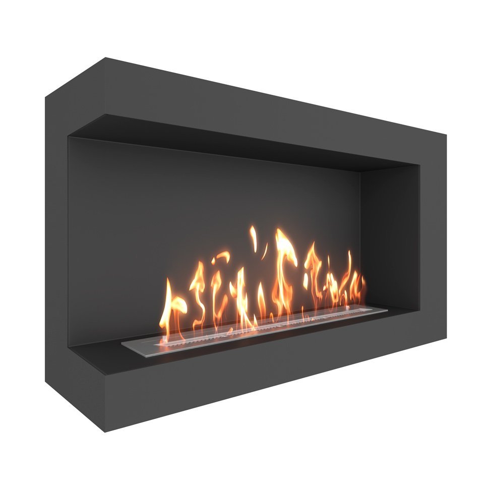 Биокамин угловой SteelHeat GRAND 1000 левый 