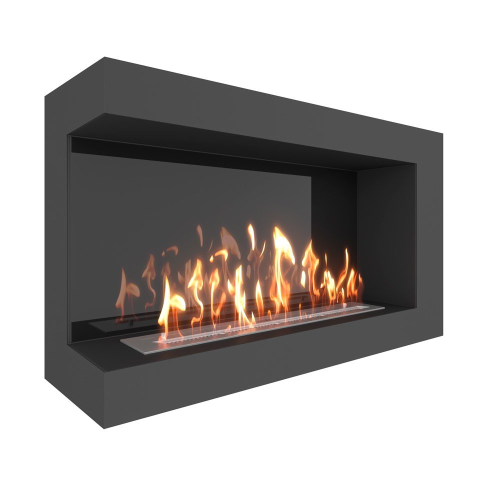 Биокамин угловой SteelHeat GRAND 1000 левый 