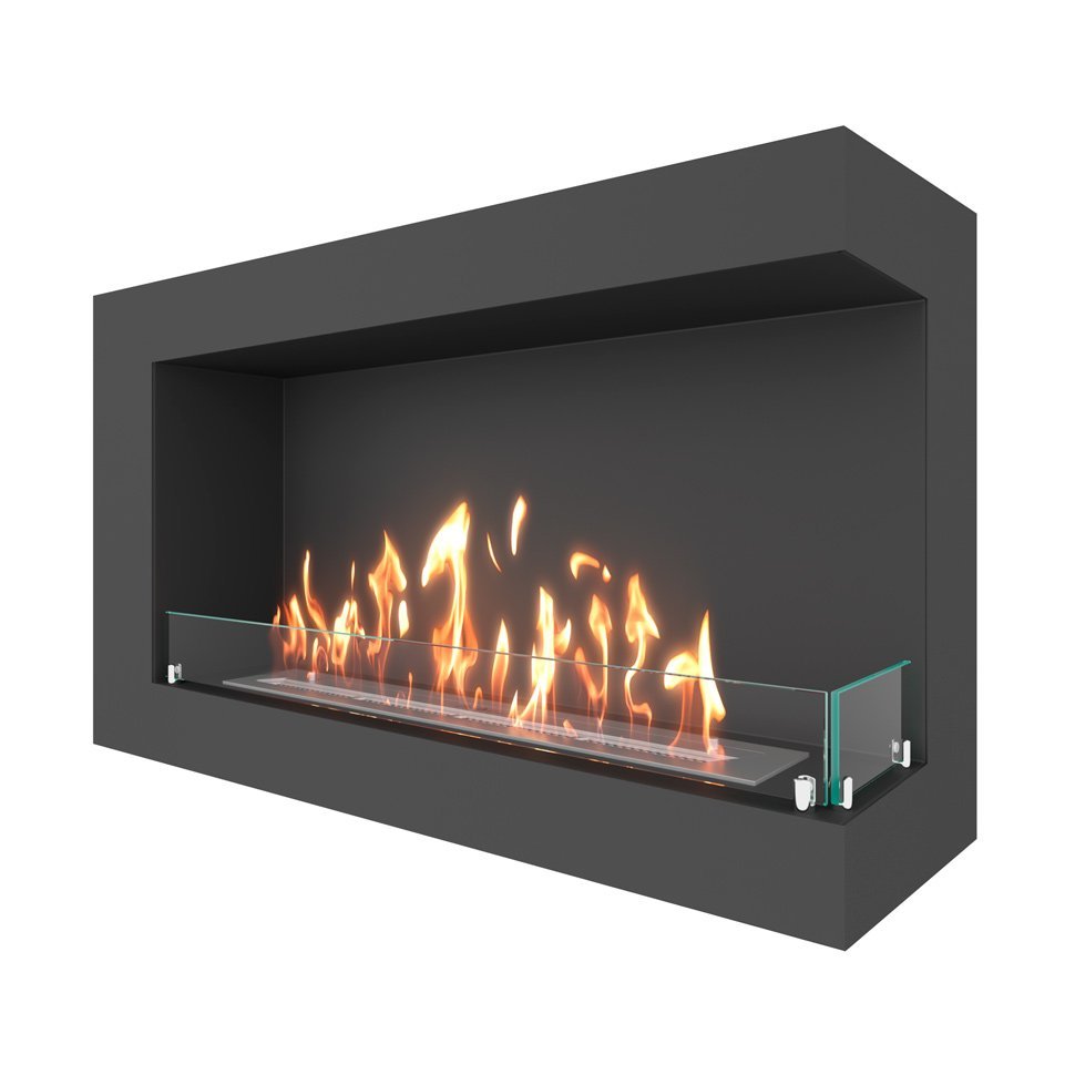 Биокамин угловой SteelHeat GRAND 1000 правый 