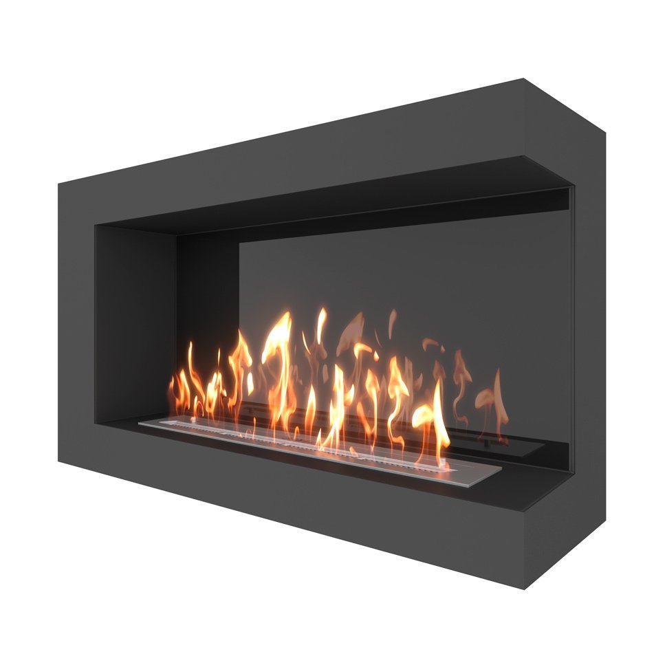 Биокамин угловой SteelHeat GRAND 1000 правый 