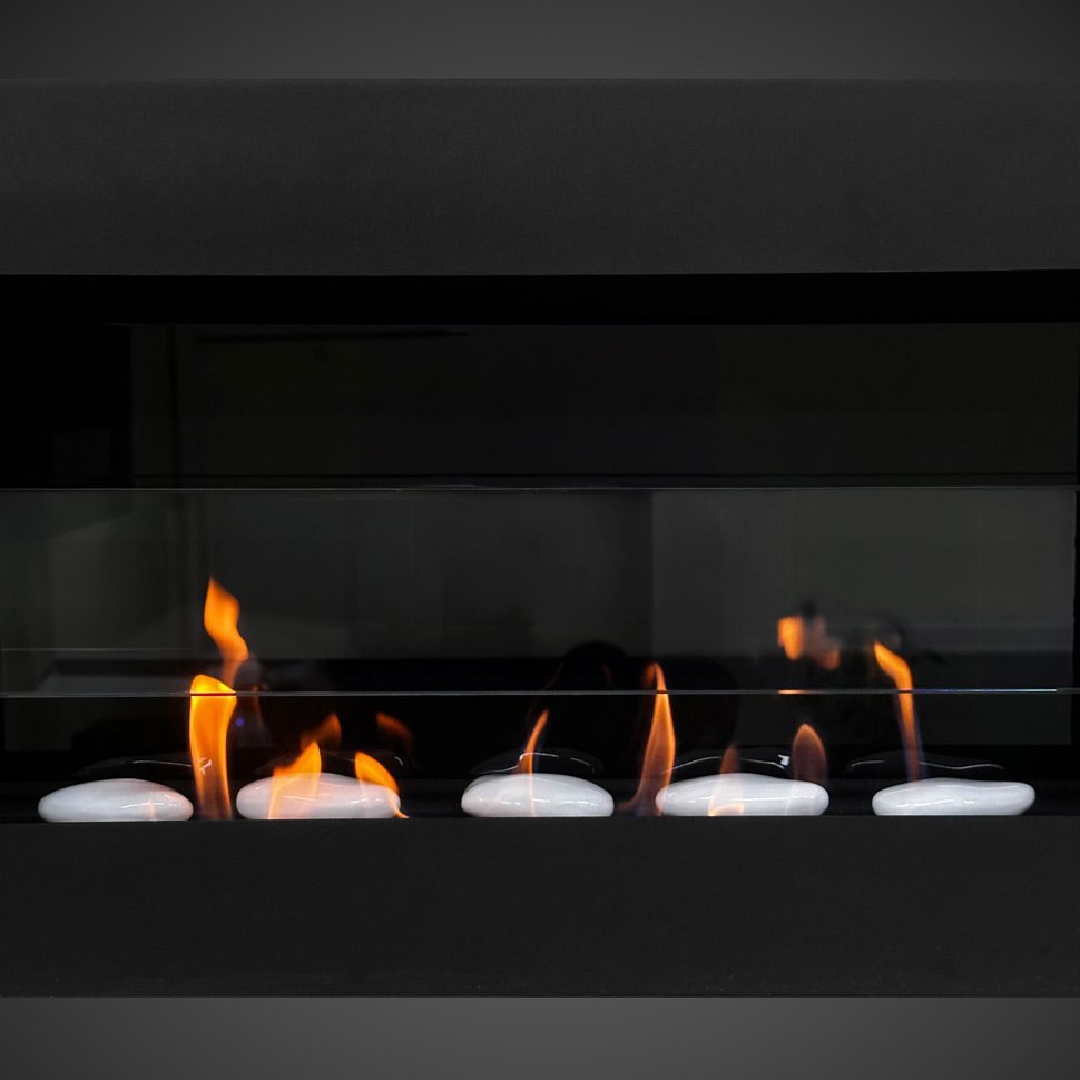 Декоративные керамические камни, 6 шт,  гладкие микс 