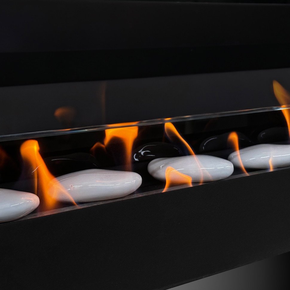 Декоративные керамические камни, 6 шт,  гладкие микс 