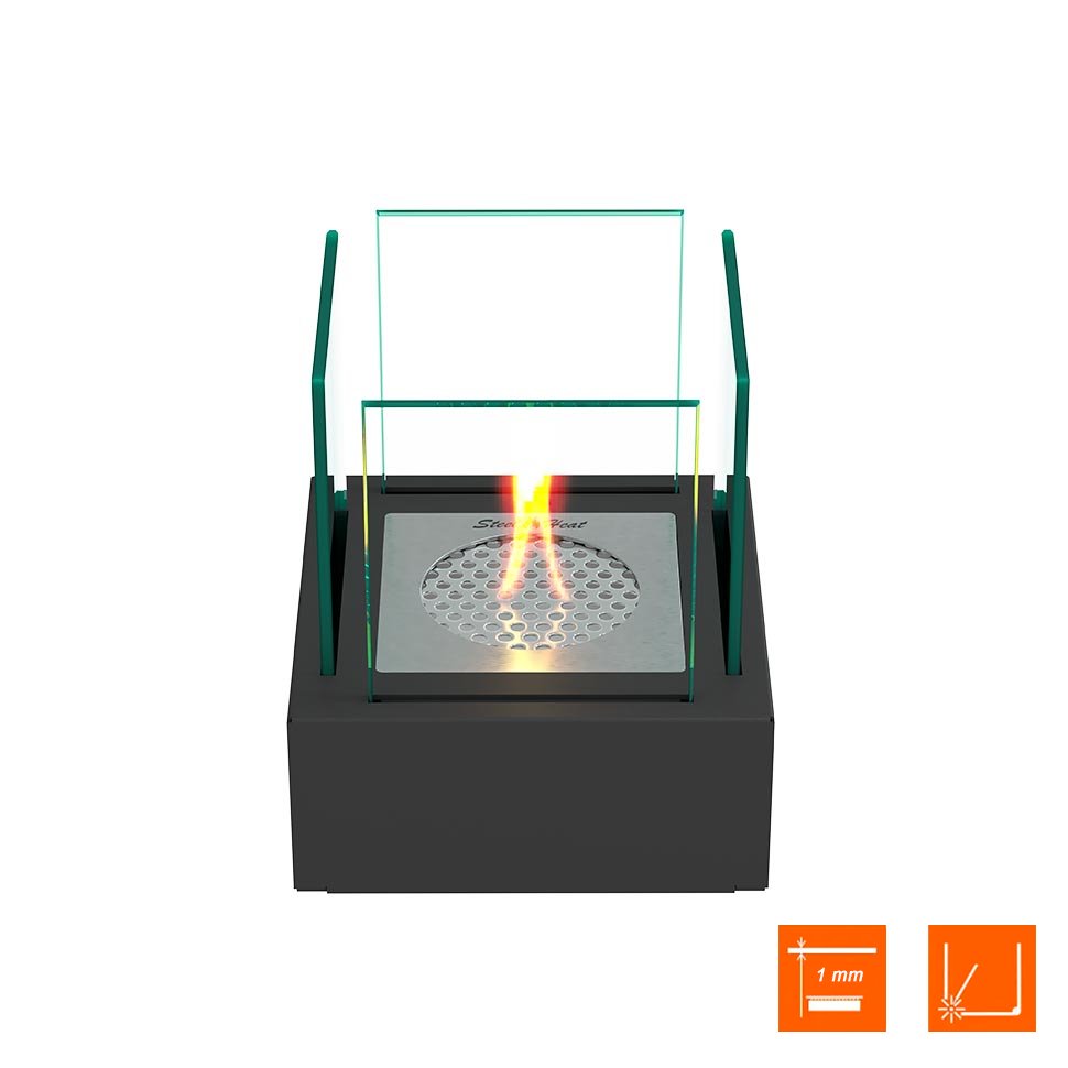 Настольный биокамин SteelHeat GLORIA черный 