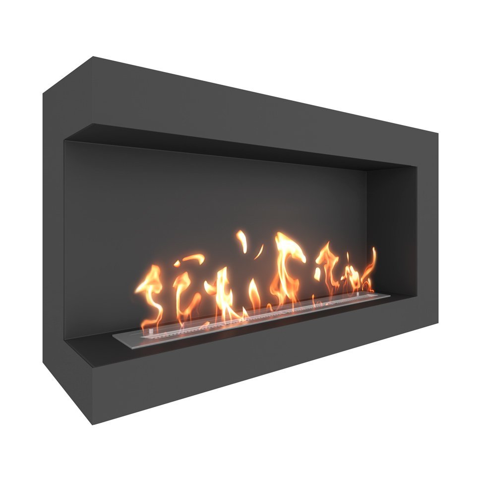 Биокамин угловой SteelHeat GRAND 1100 левый 