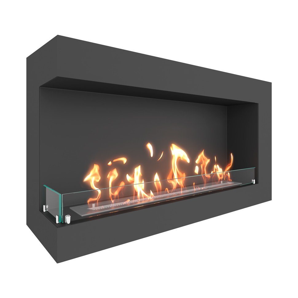 Биокамин угловой SteelHeat GRAND 1100 левый 