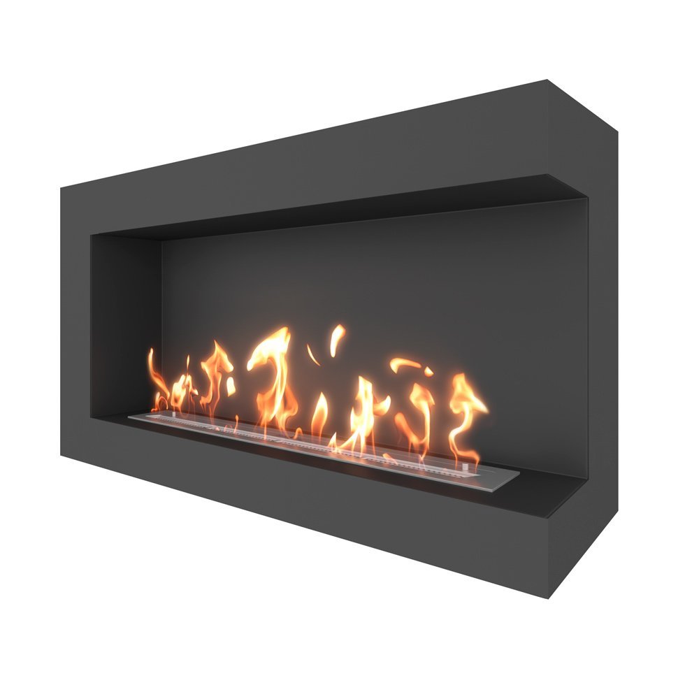 Биокамин угловой SteelHeat GRAND 1100 правый 