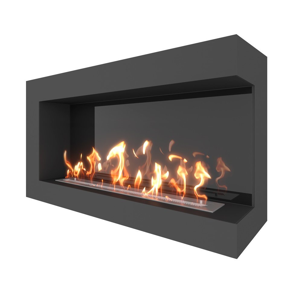 Биокамин угловой SteelHeat GRAND 1100 правый 