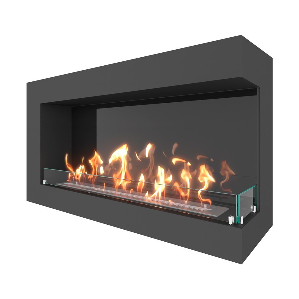 Биокамин угловой SteelHeat GRAND 1100 правый 