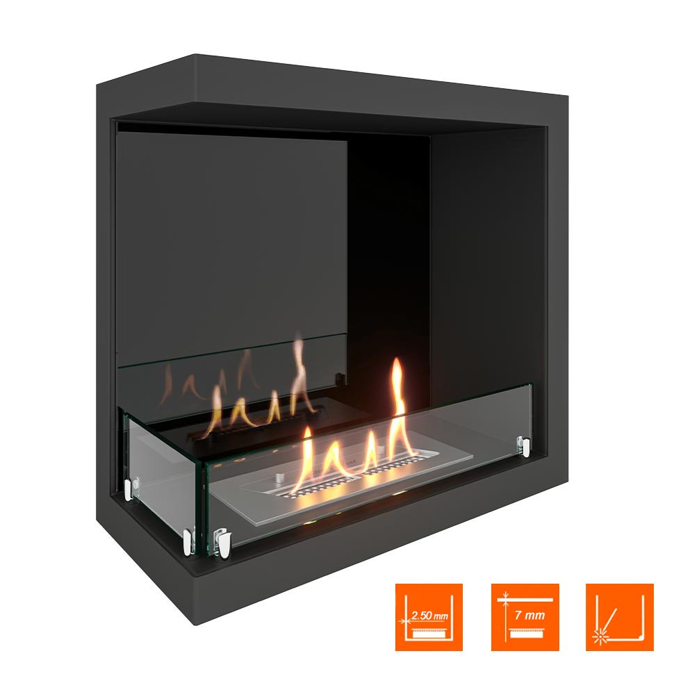 Биокамин угловой SteelHeat Leader 500 левый 