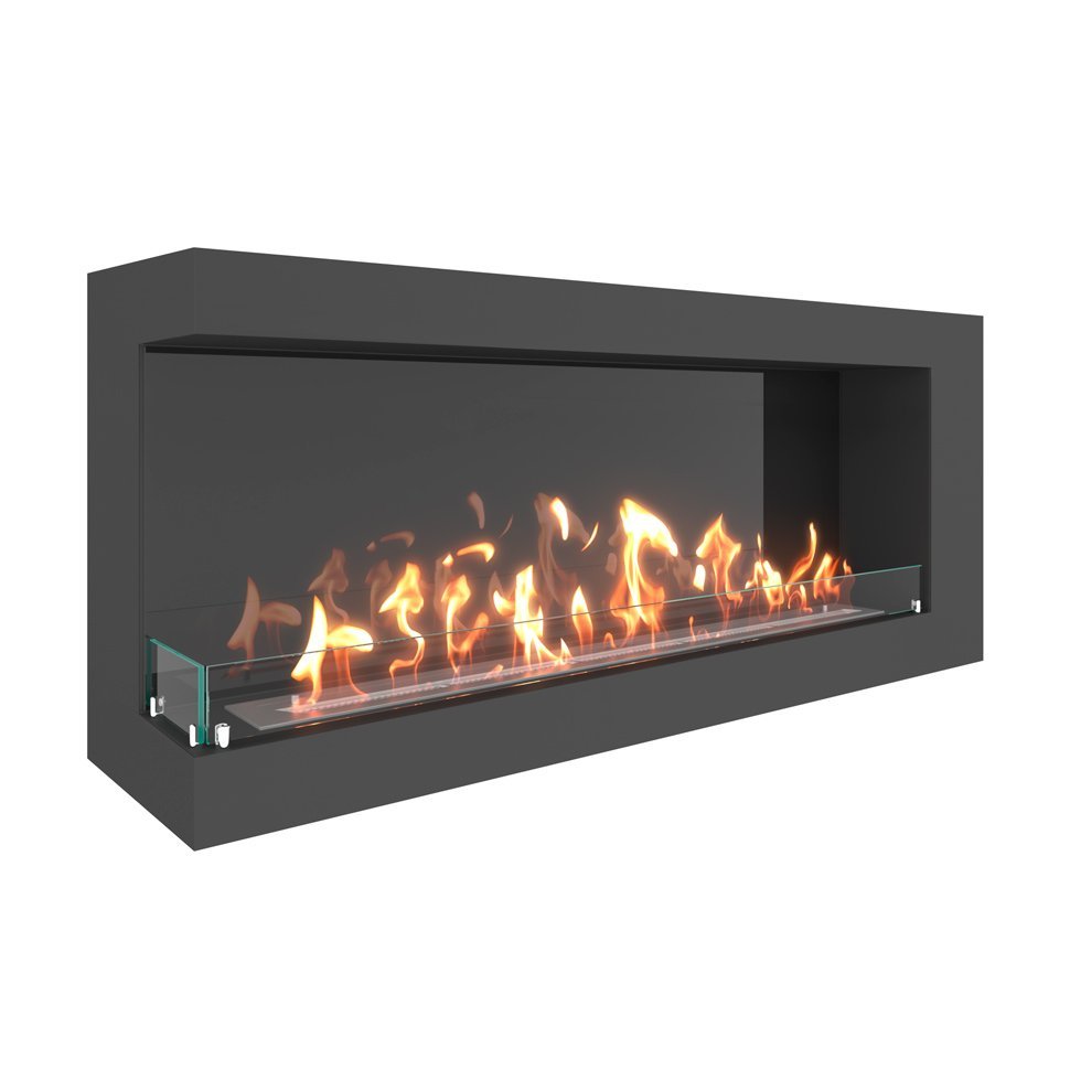 Биокамин угловой SteelHeat GRAND 1300 левый 