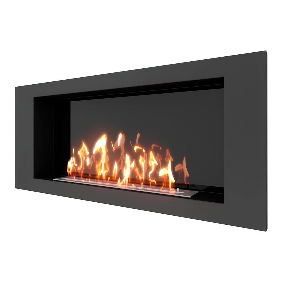 Биокамин встраиваемый SteelHeat LONG 1200 