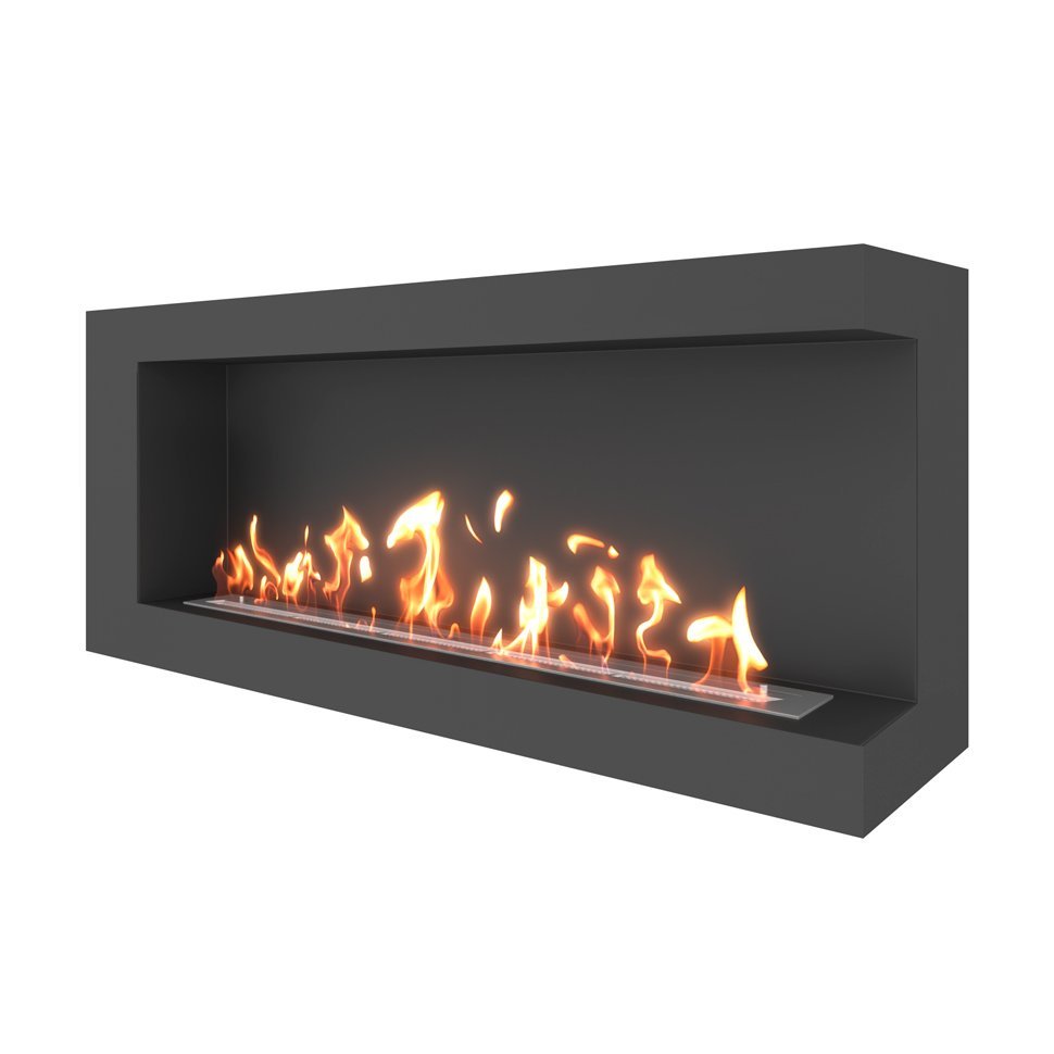 Биокамин угловой SteelHeat GRAND 1300 правый 