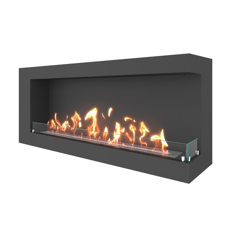 Биокамин угловой SteelHeat GRAND 1300 правый 