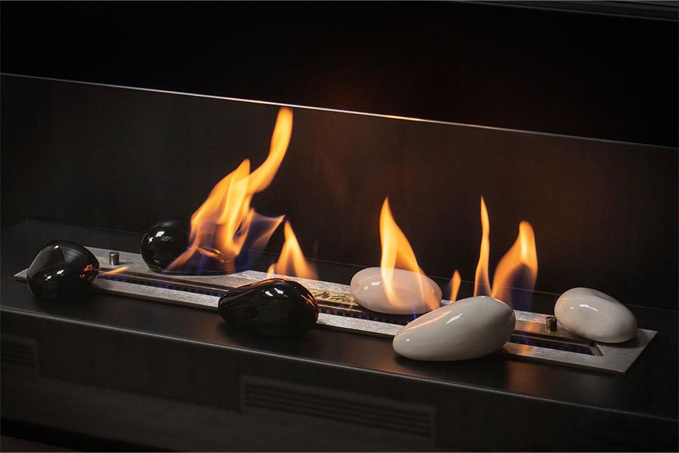 Декоративные керамические камни SteelHeat микс L 6 шт 