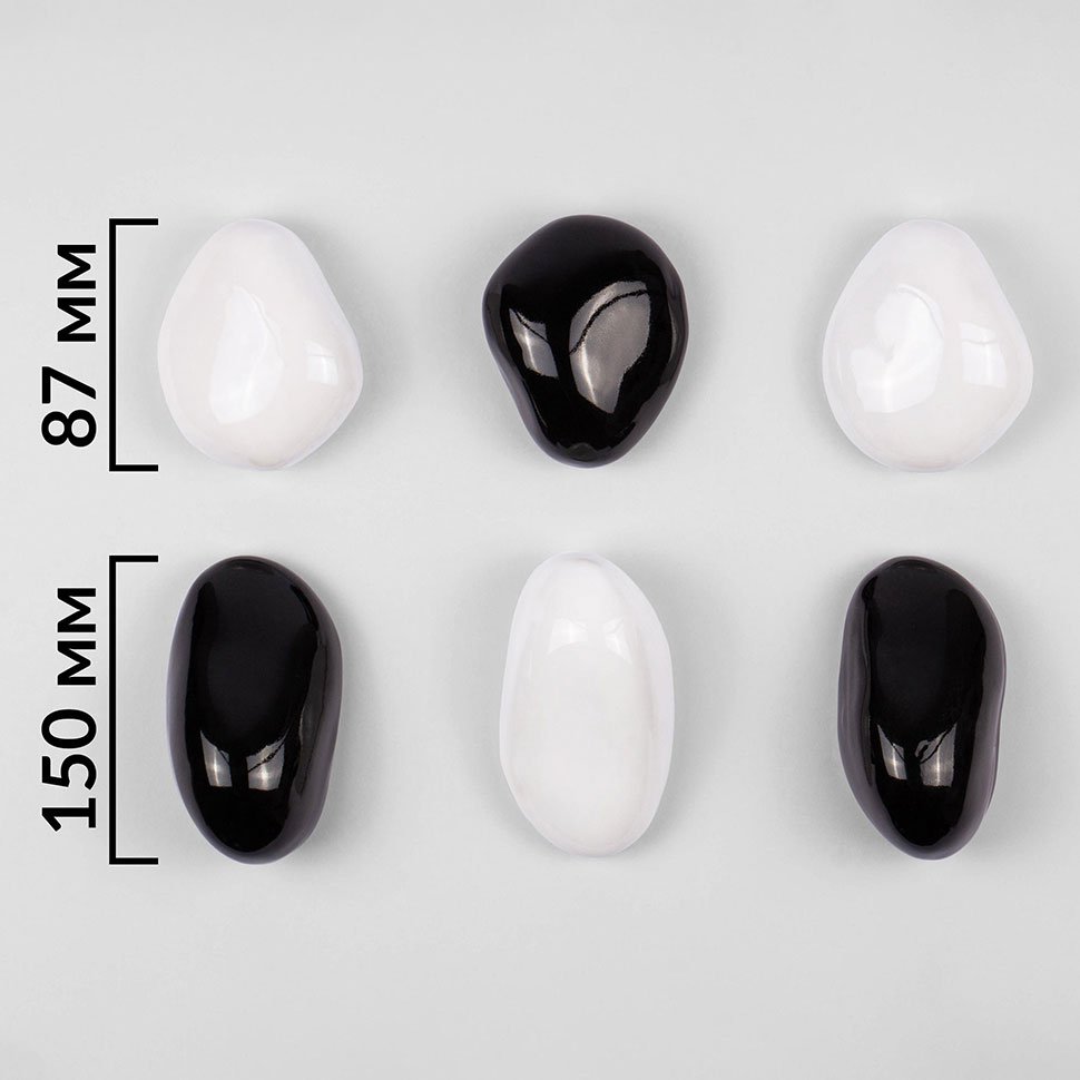 Декоративные керамические камни SteelHeat микс L 6 шт 