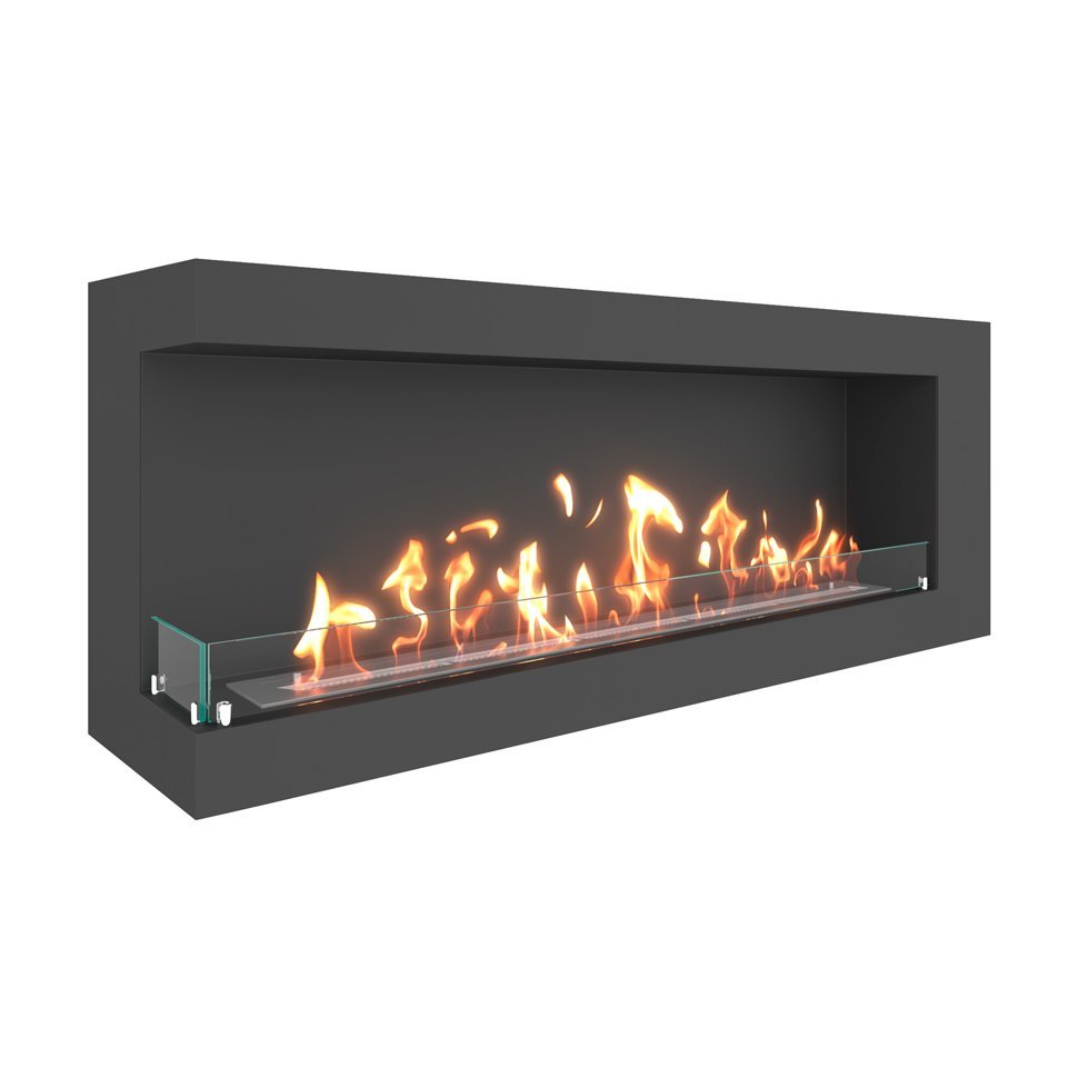 Биокамин угловой SteelHeat GRAND 1400 левый 