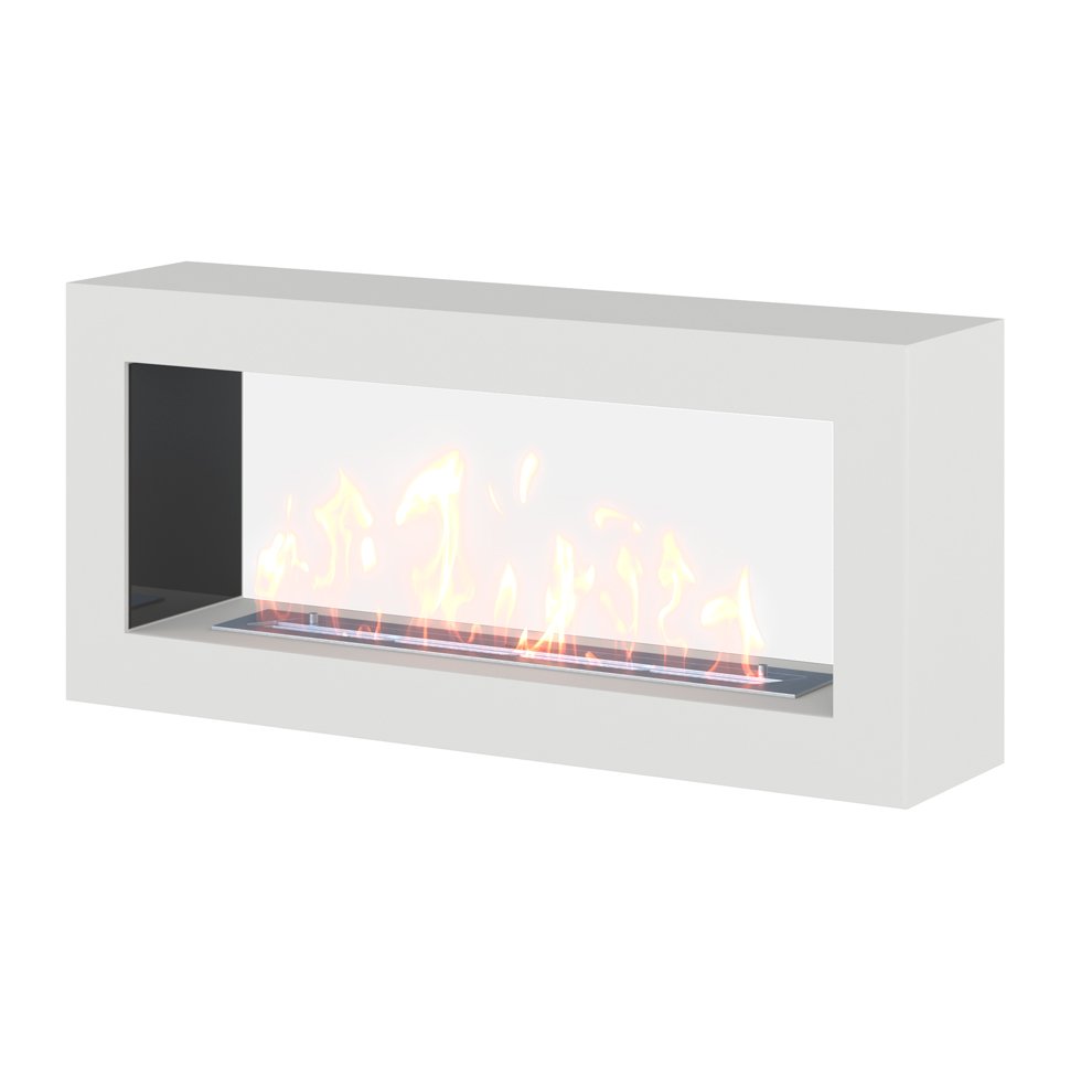 Биокамин SteelHeat FRAME ONE 1000 белый 