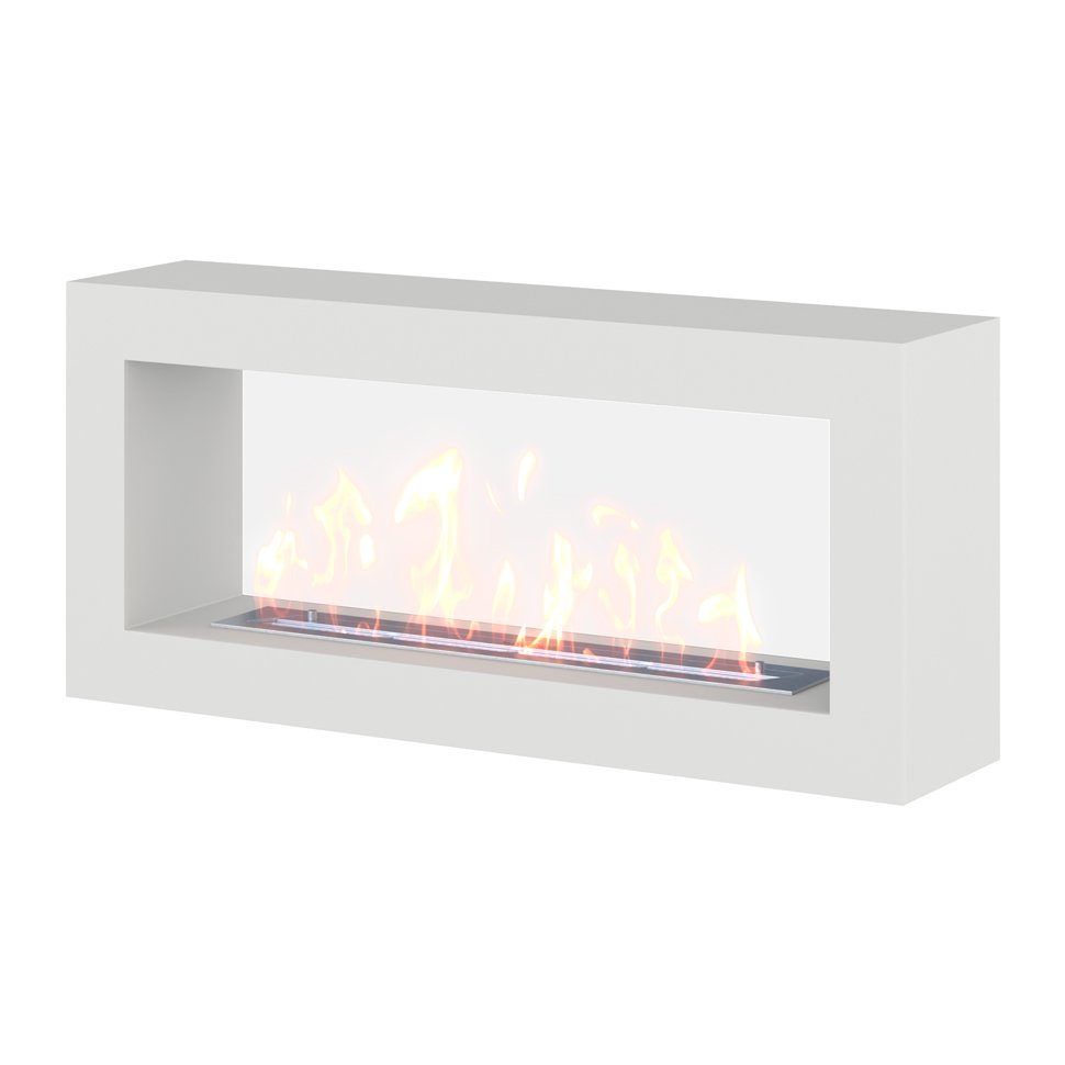 Биокамин SteelHeat FRAME ONE 1000 белый 