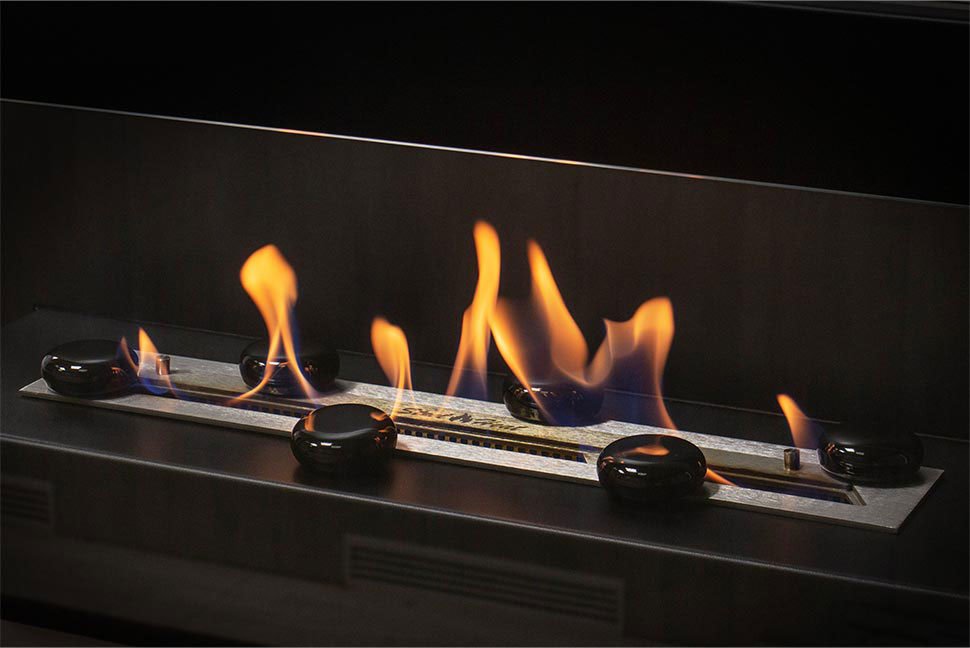 Декоративные керамические камни SteelHeat микс M 6 шт 