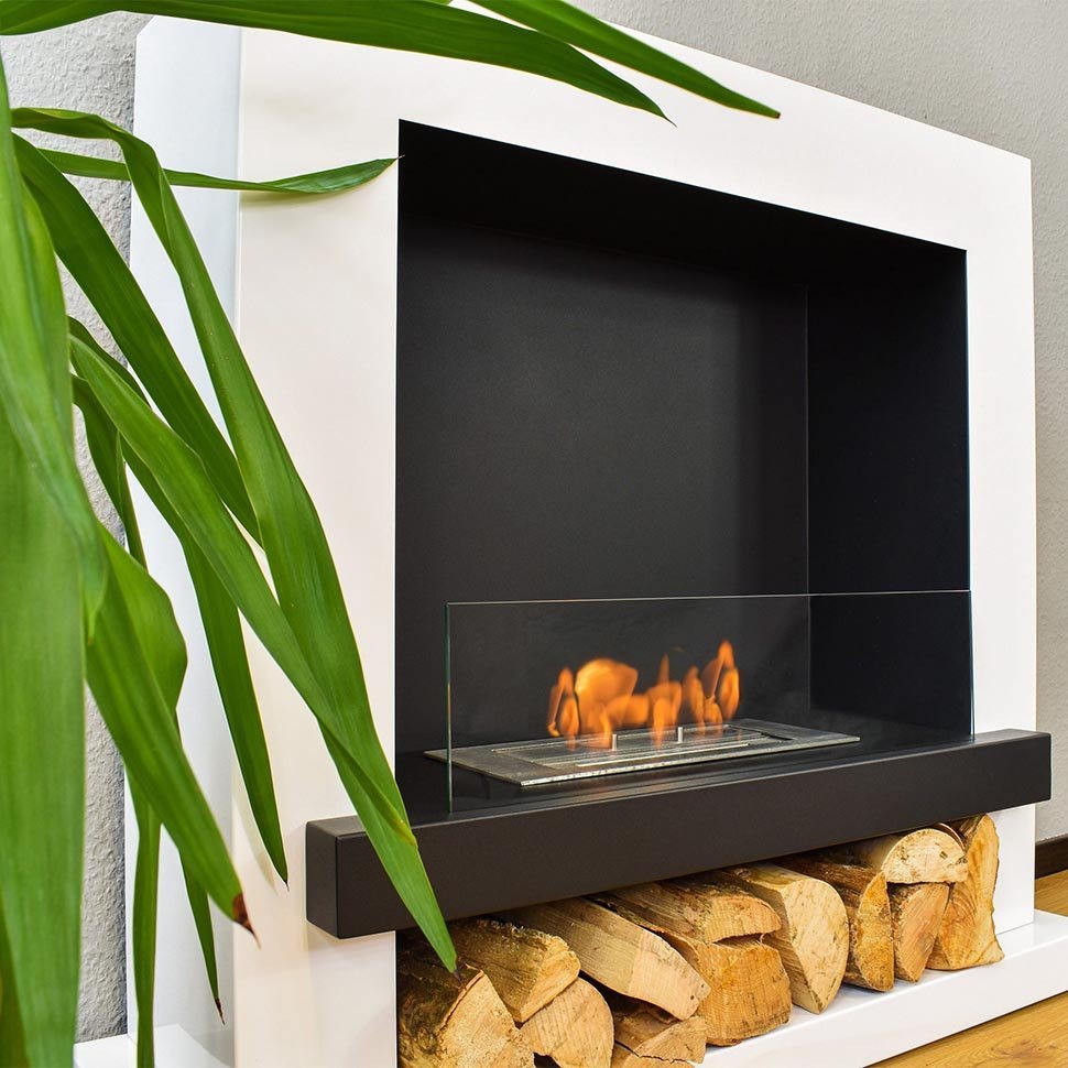 Напольный биокамин Starck белый 