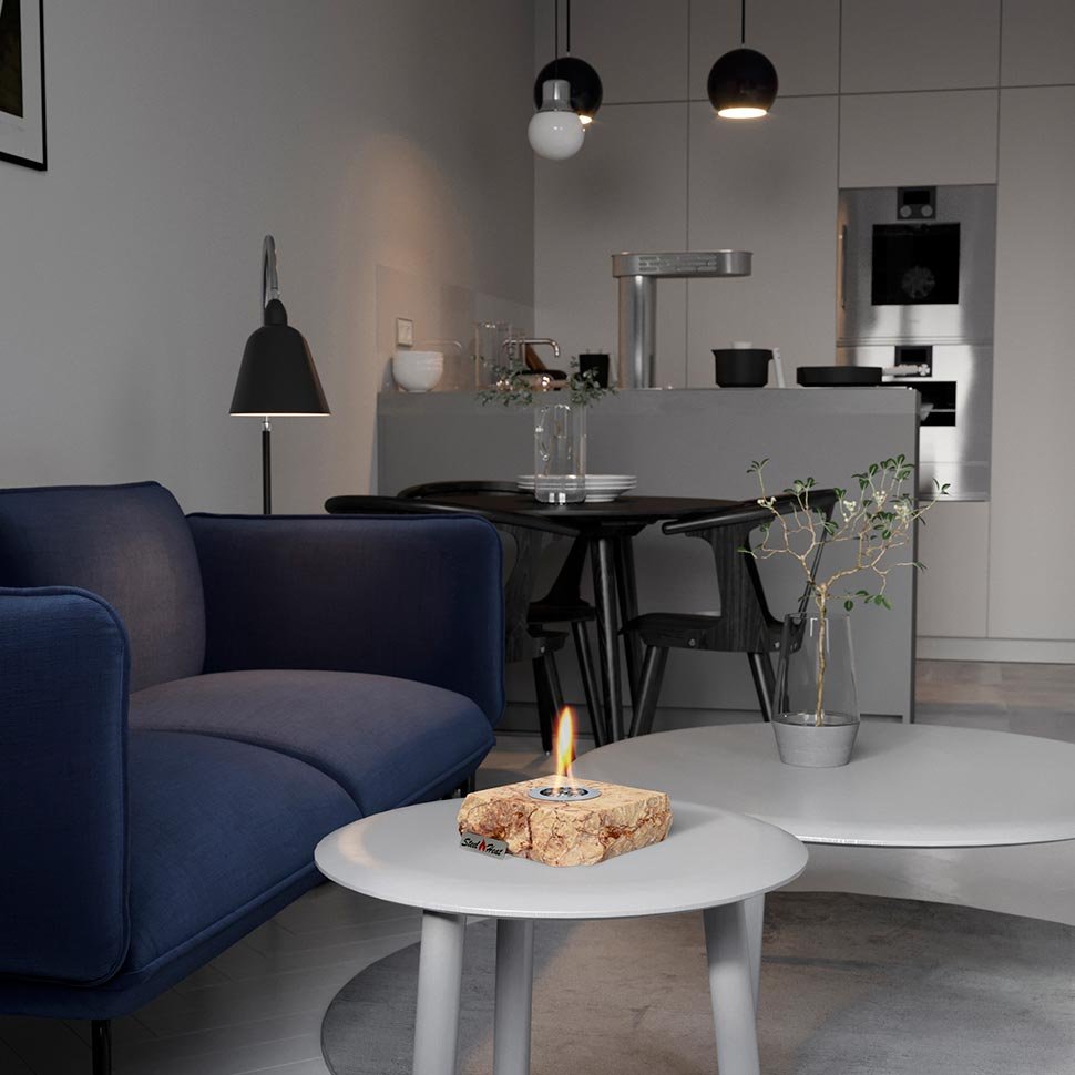 Настольный биокамин SteelHeat GEFEST лимитированная серия 