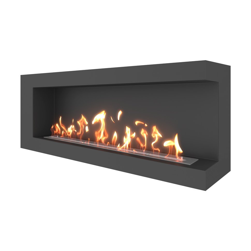 Биокамин угловой SteelHeat GRAND 1400 правый 