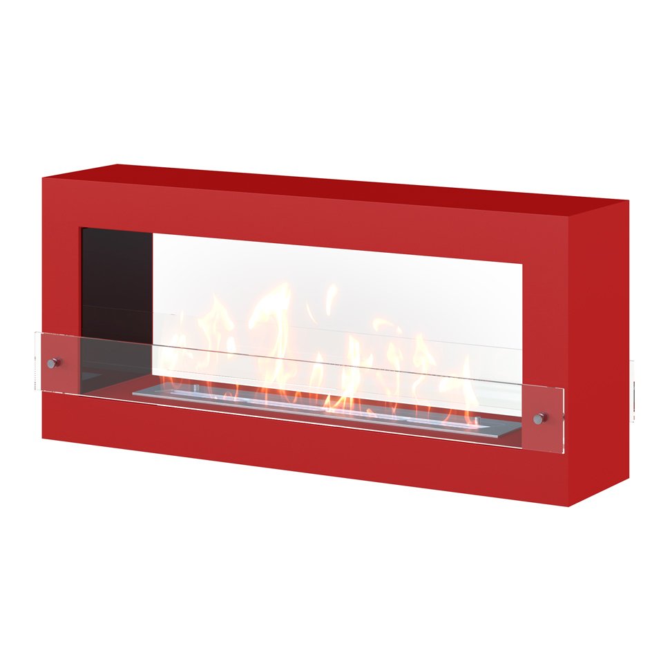 Биокамин SteelHeat FRAME ONE 1000 красный 