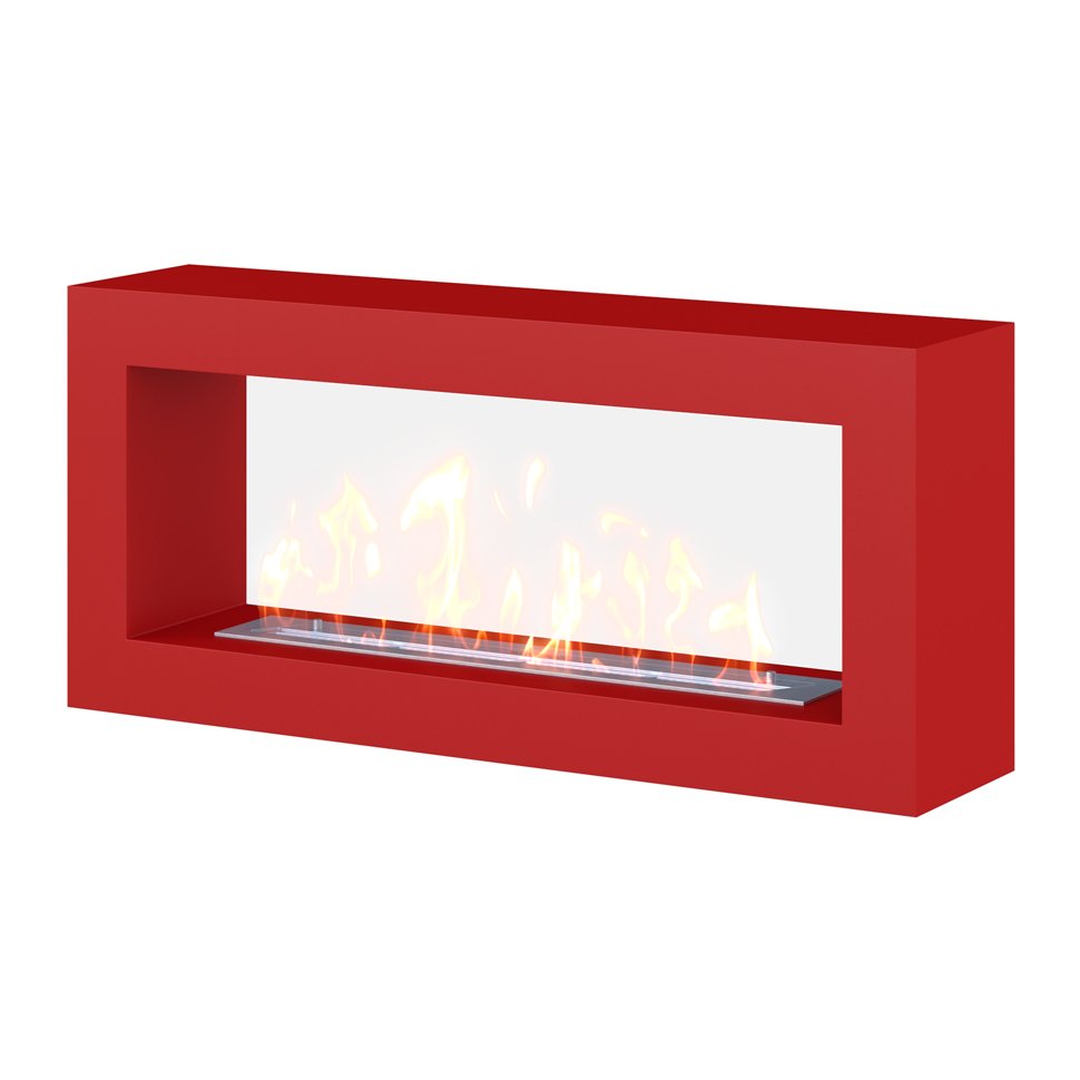 Биокамин SteelHeat FRAME ONE 1000 красный 
