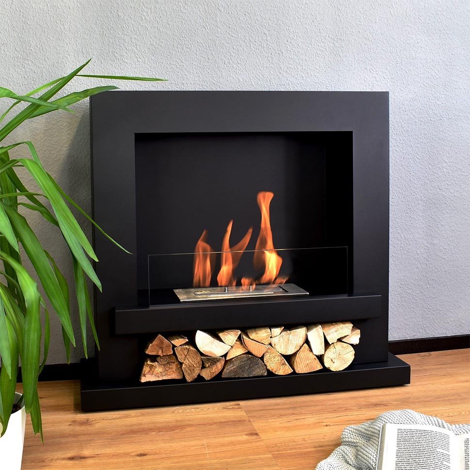 Напольный биокамин Starck черный 