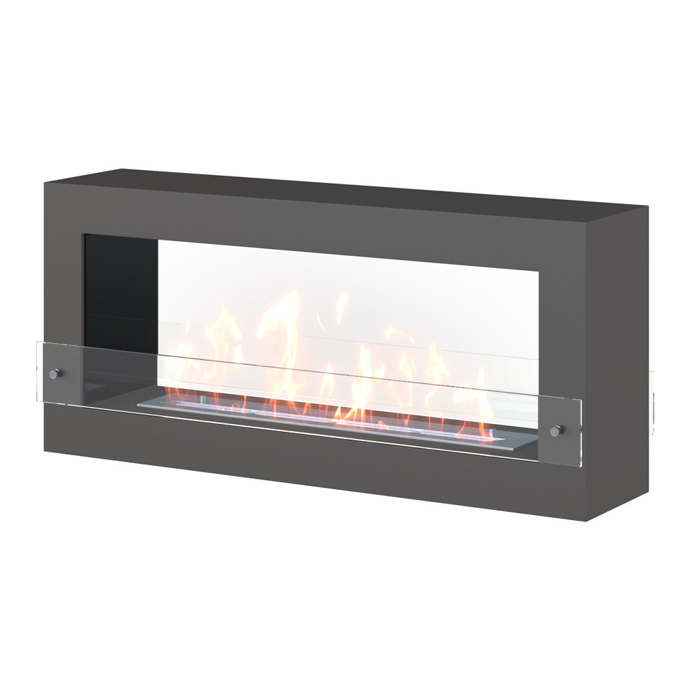 Биокамин SteelHeat FRAME ONE 1000 серый 