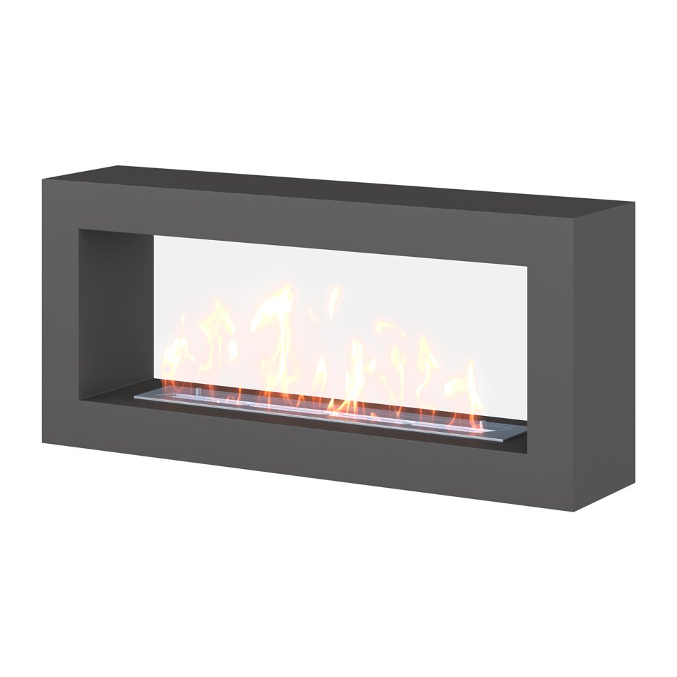 Биокамин SteelHeat FRAME ONE 1000 серый 