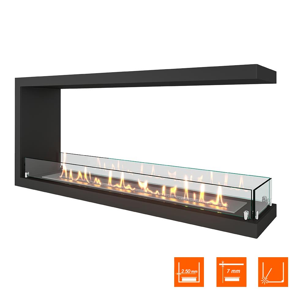 Биокамин торцевой SteelHeat Leader 1100 