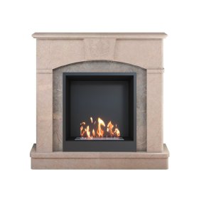 Биокамин в мраморном портале SteelHeat Praga M