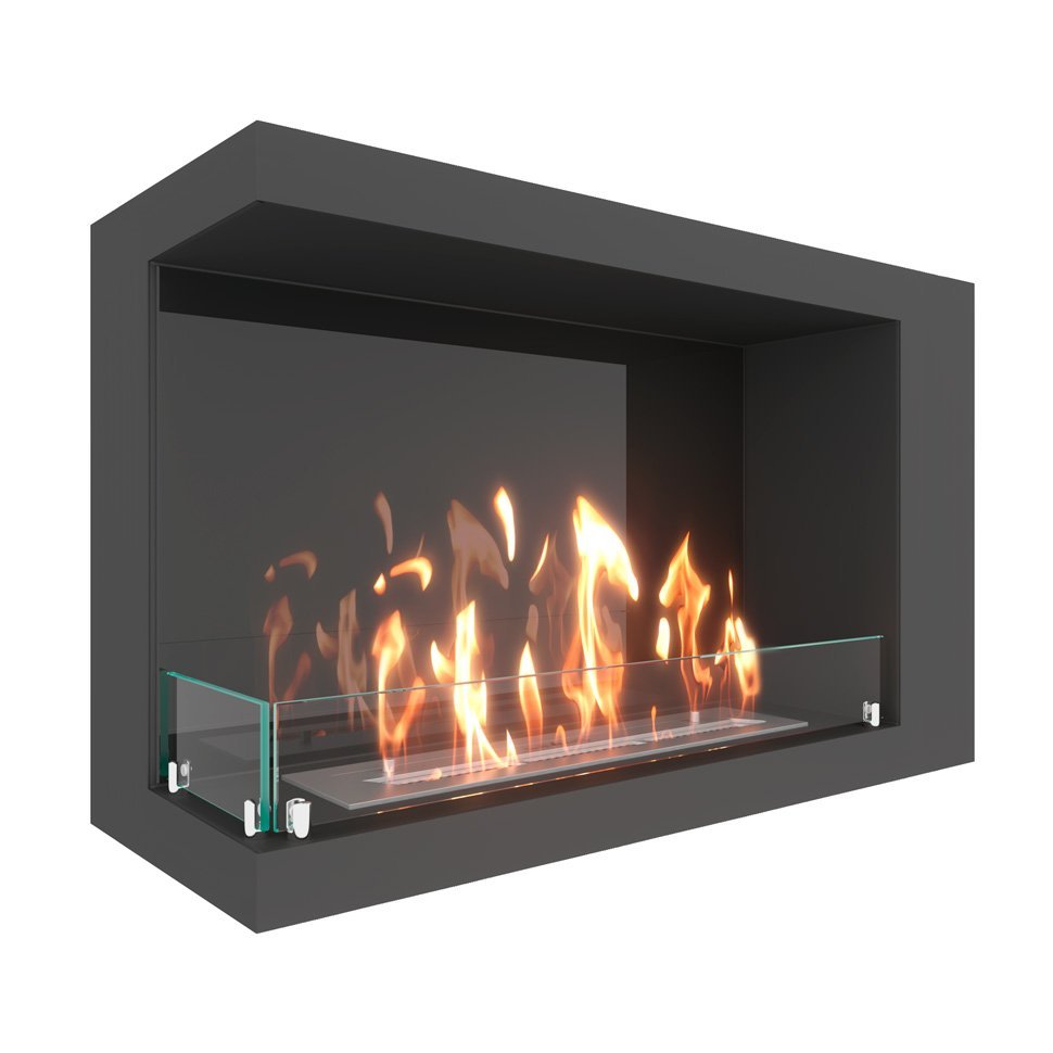 Биокамин угловой SteelHeat LONG 800 левый 