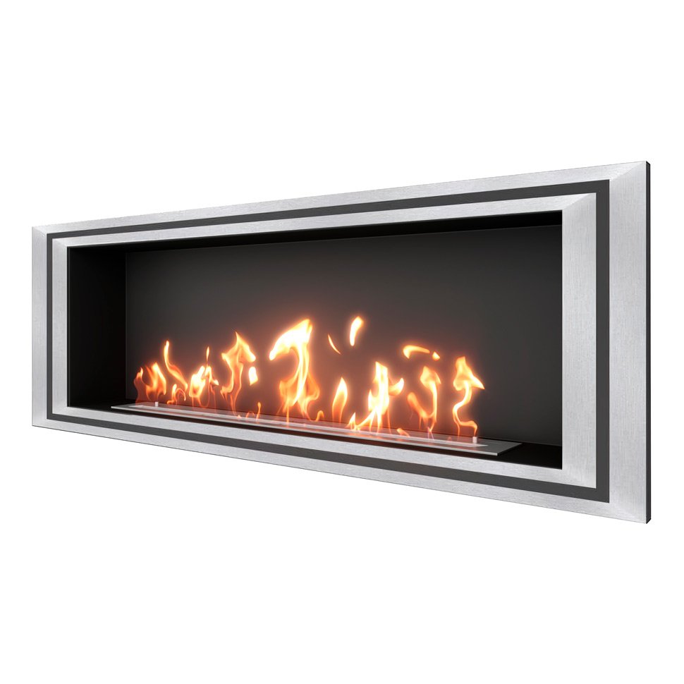 Биокамин встраиваемый SteelHeat LONG-D 1500 