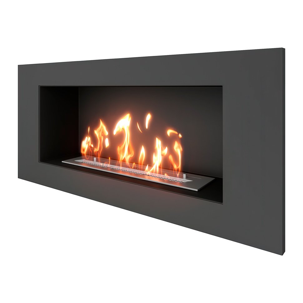 Биокамин встраиваемый SteelHeat LONG 900 Small 