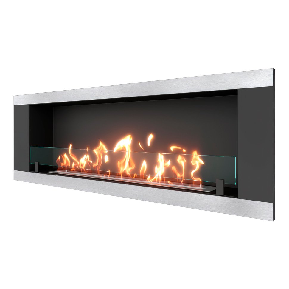 Биокамин встраиваемый SteelHeat LONG-H 1500 