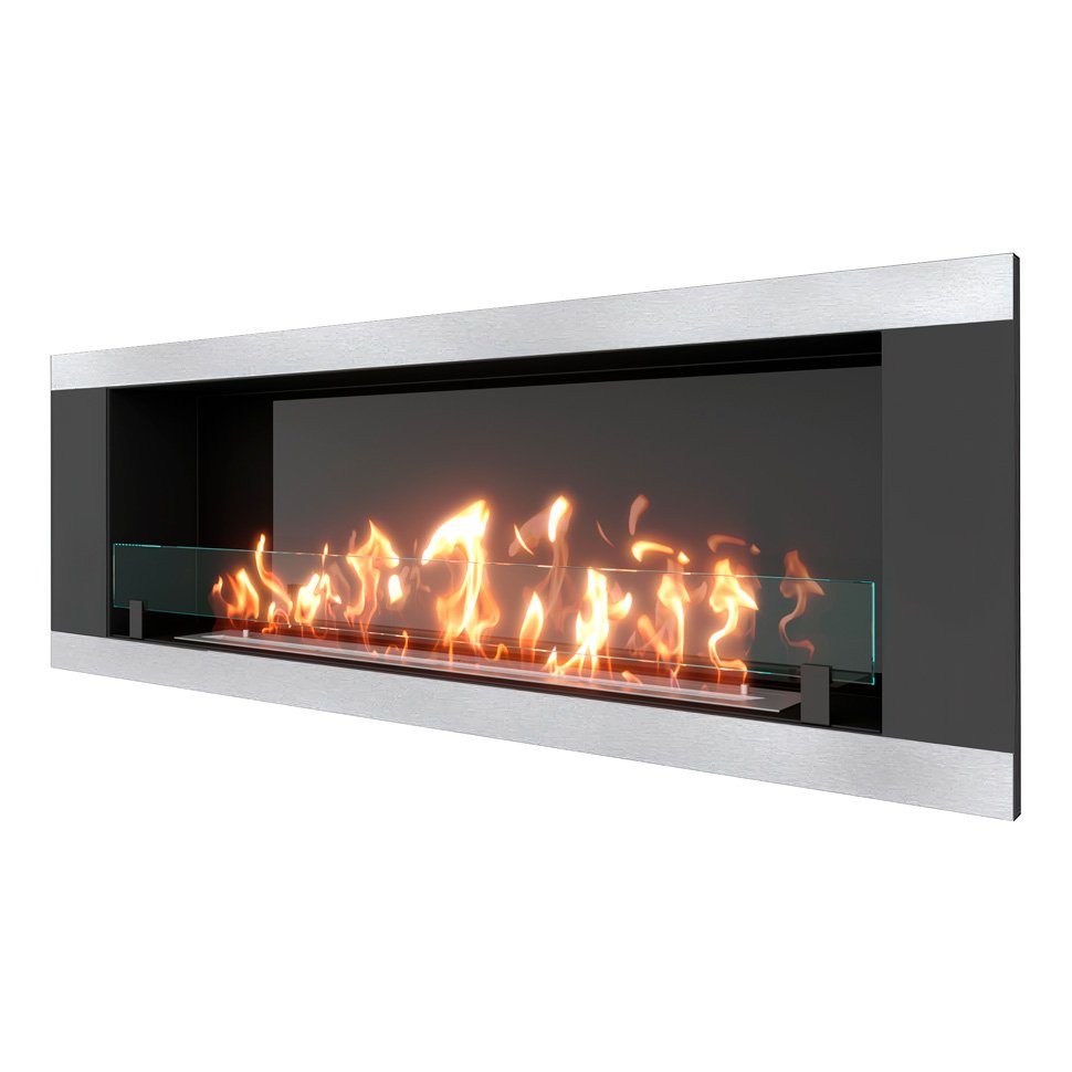 Биокамин встраиваемый SteelHeat LONG-H 1500 