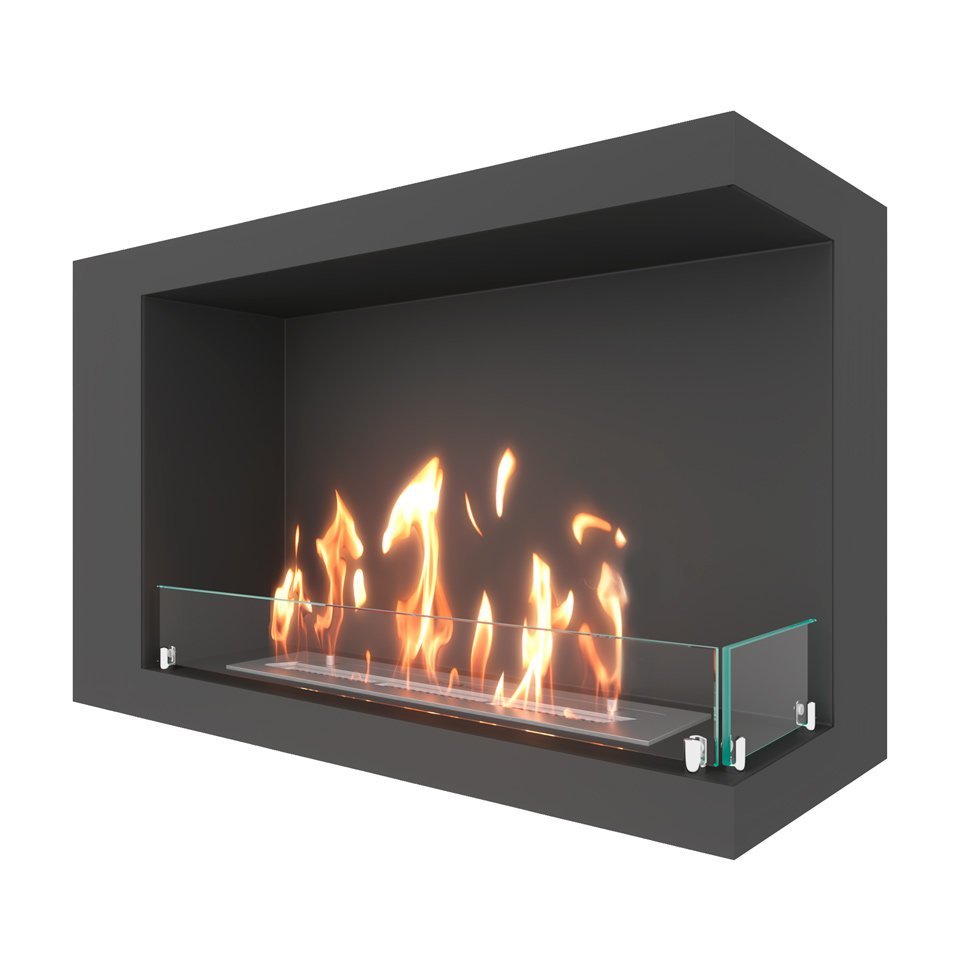 Биокамин угловой SteelHeat LONG 800 правый 