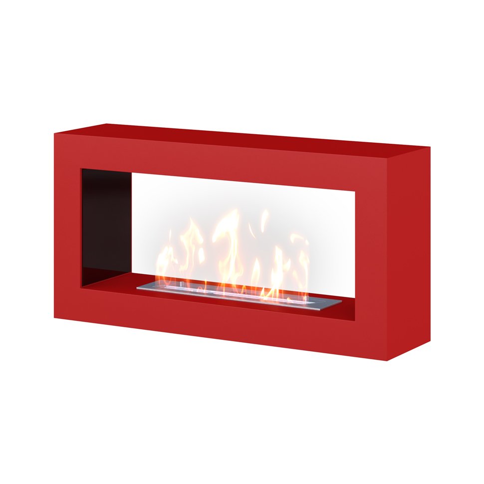 Биокамин SteelHeat FRAME ONE 900 красный 